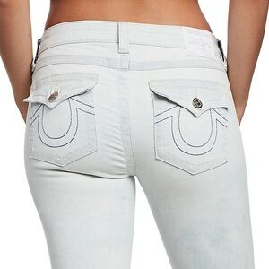 True Religion Jennie Curvy skinny ankle jean, Light Blossom Wash, pocket flaps